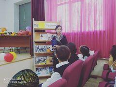 Ыбырай Алтынсариннің 180 жылдығына орай “ Кел, балалар, оқылық!” атты 4 сыныптар арасындағы мектеп кітапханасымен бірлесе отырып жүргізілген әдеби кеш